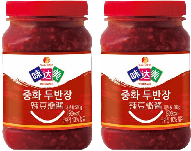 미달미 신호 중화 두반장, 580g, 2개