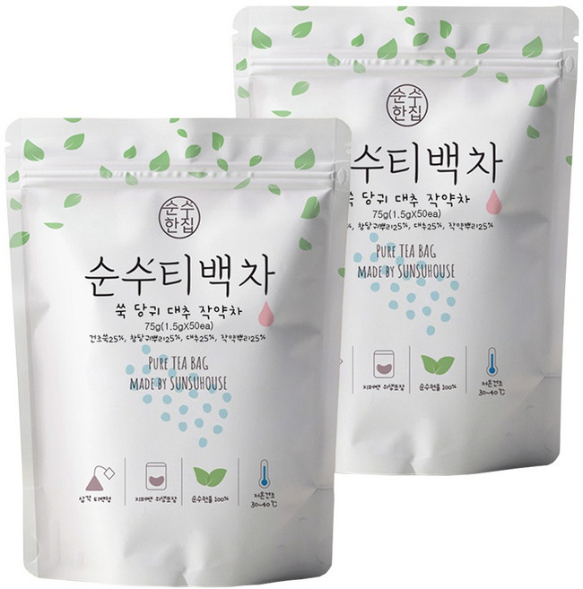 순수한집 쑥 당귀 대추 작약차, 1.5g, 50개입, 2개