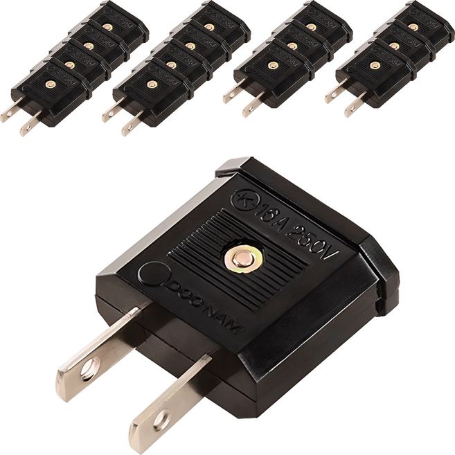 FLaiTO 旅行用220V轉110V電源降壓插頭 E-9710, 44mm, 15個