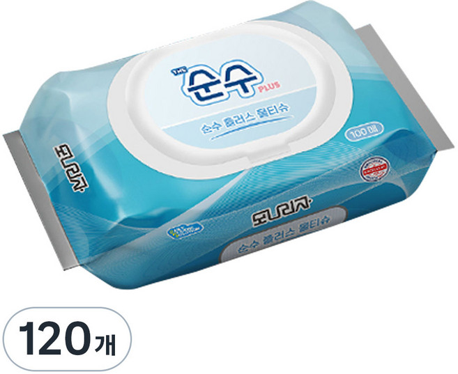 모나리자 순수 플러스 물티슈, 35g, 100매, 120개