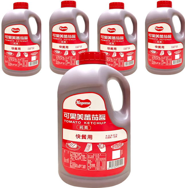 KAGOME 可果美 蕃茄醬 快餐用, 3.15kg, 5桶