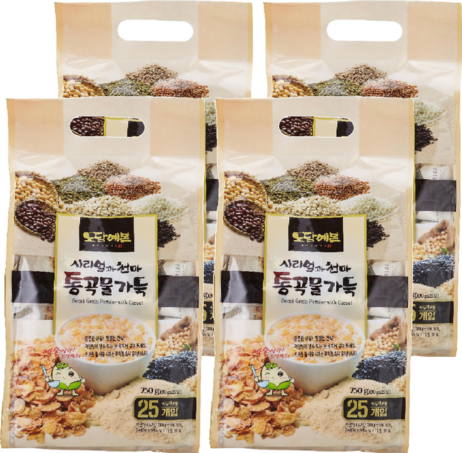 초야식품 시리얼과 천마 통곡물 가득 선식가루, 750g, 4개
