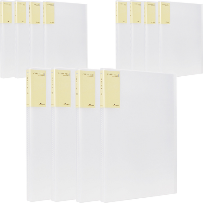 에코청운 신 클리어화일 A4 30p, 투명, 12개