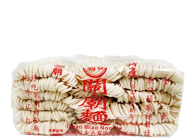 MIAW KO 廟口 關廟麵 粗, 1.2kg, 1包