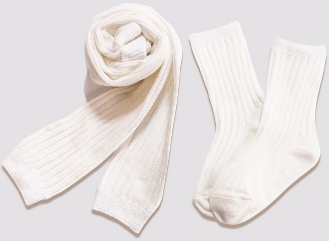 드레스하우스 비단길 아동용 설레임 무발스타킹 + 양말세트