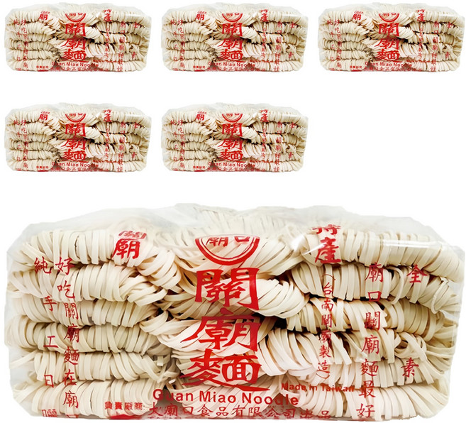 MIAW KO 廟口 關廟麵 粗, 1.2kg, 6包