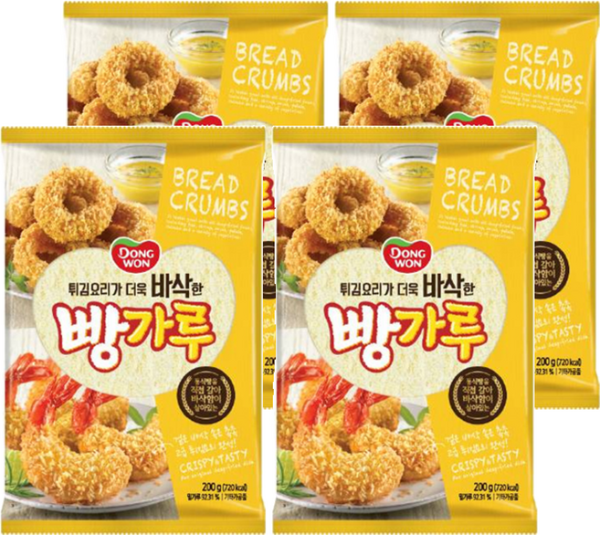 동원 빵가루, 200g, 4개