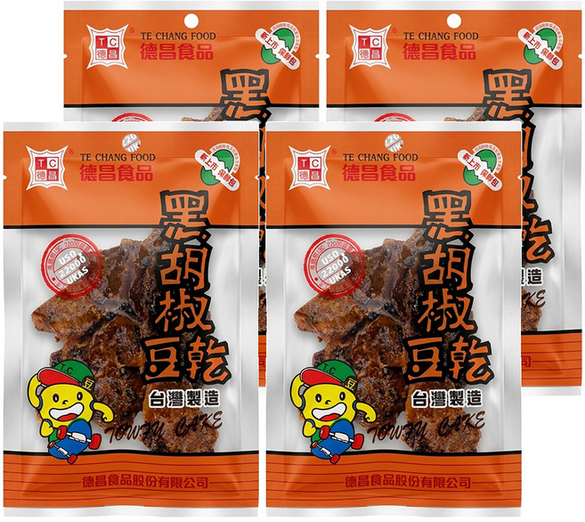 德昌 黑胡椒豆乾, 60g, 4包