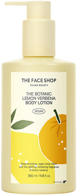 [비건라이프] 더페이스샵 더 보태닉 바디 로션 레몬 버베나 향, 350ml, 1개