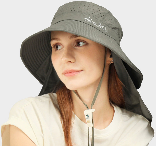 썬글레이드 자외선차단 성인 UV 플랩 인 캠핑햇