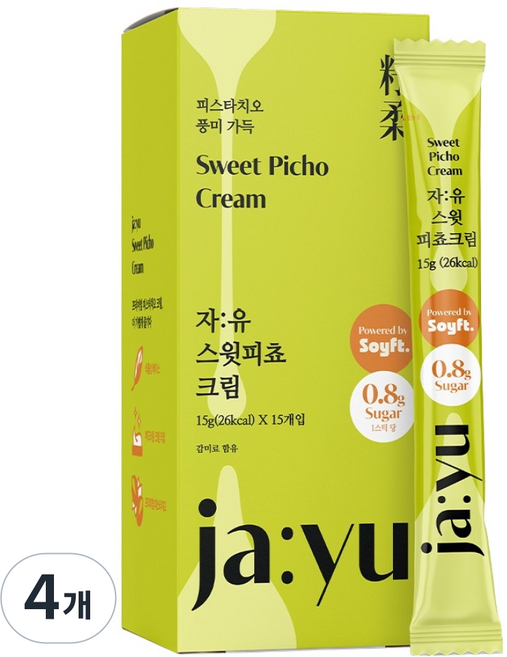 ja yu 香甜開心果奶油 15入, 4個, 225g