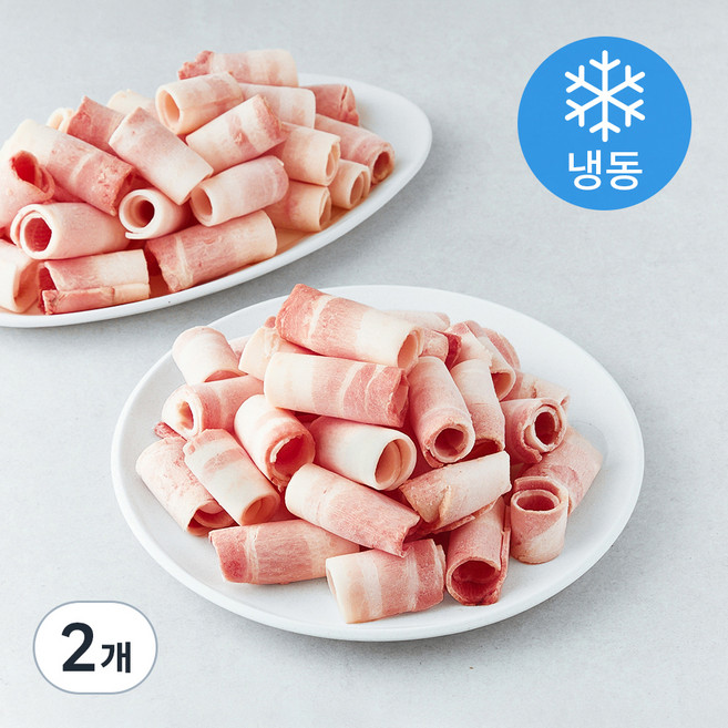 스페인산 무연골 대패 삼겹살 (냉동), 2kg, 2개
