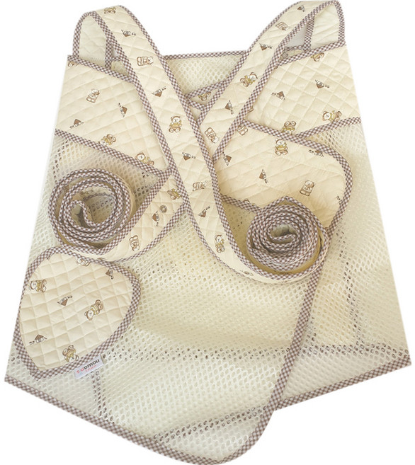 나와니스 X자형 여름망사 5부 리틀고미 포대기, 혼합색상