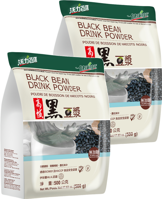 健康時代 高纖黑豆漿 無糖, 500g, 2包
