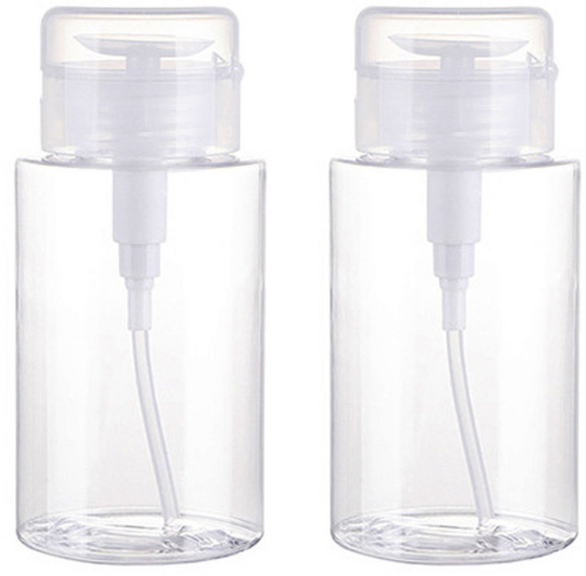 베라망 휴대용 클렌징워터 토너 펌핑용기 200ml, 2개, 투명