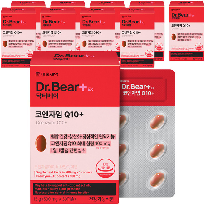 대웅제약 닥터베어EX 코엔자임 Q10+ 15g, 30정, 10개