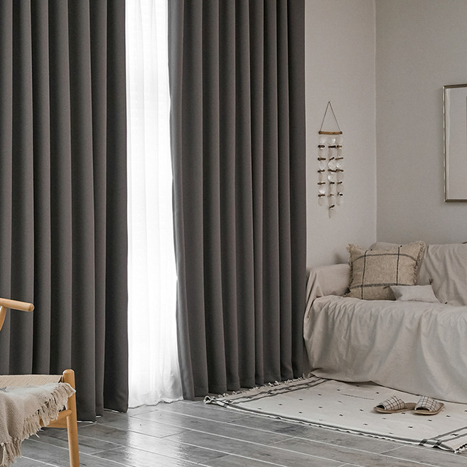 베베데코 3중직 솔리드 암막커튼 아일렛