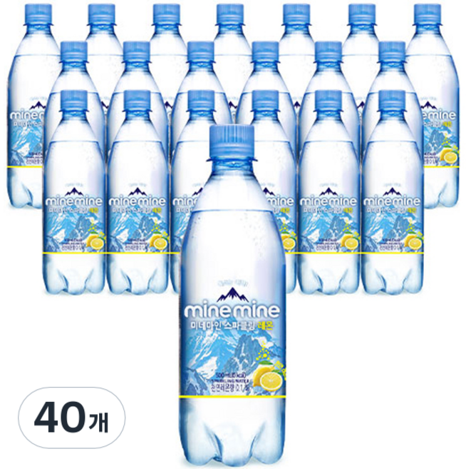 미네마인 스파클링 레몬, 40개, 500ml