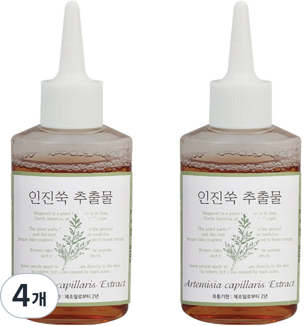 맑을담 인진쑥 추출물 에센스, 50ml, 4개