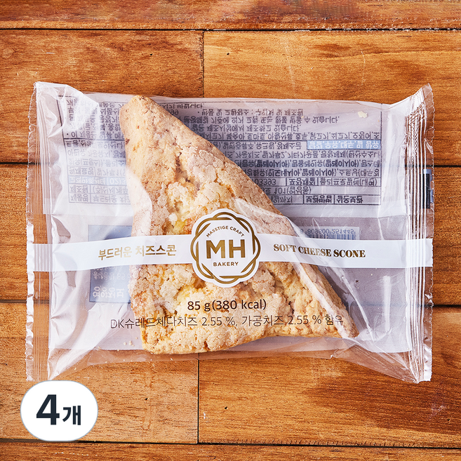 부드러운 치즈 스콘, 85g, 1개입, 4개