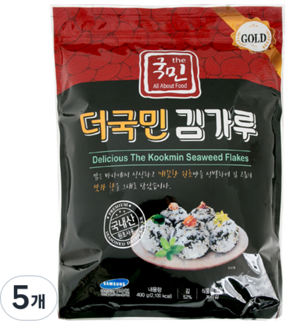 더국민 김가루 골드, 400g, 5개
