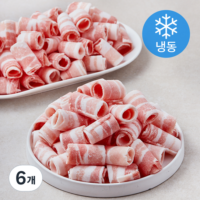 미트포유 덴마크 무연골 대패삼겹 2mm (냉동), 6개, 2kg