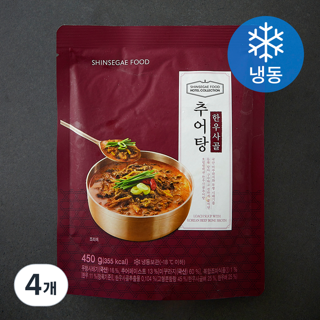 호텔컬렉션 한우사골 추어탕 (냉동), 450g, 4개