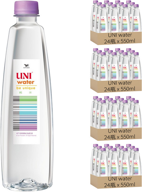 UNI water 純水, 550ml, 96瓶