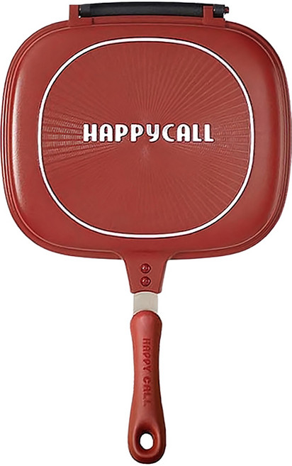 HAPPYCALL 萬用雙面煎鍋 27.4 x 23 x 5.8cm 紅色, 1個, 23cm