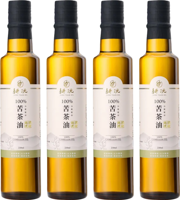 GENG YUAN 耕沅 100%冷壓壓榨苦茶油, 250ml, 4瓶