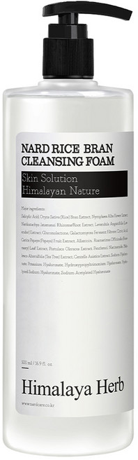 나드 쌀겨 브라이트닝 클렌징폼, 500ml, 1개