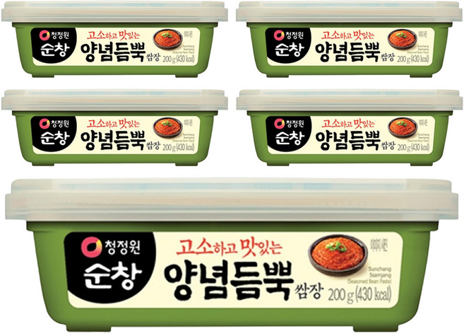 清淨園 Sunchang 滿滿調味料包飯醬, 200g, 5個
