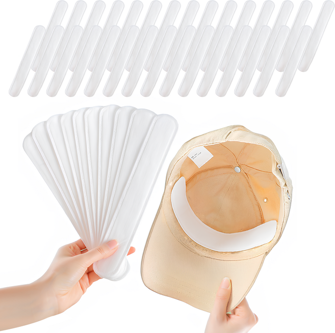 쿠말 모자 오염 방지 땀흡수 패드, 화이트, 100개