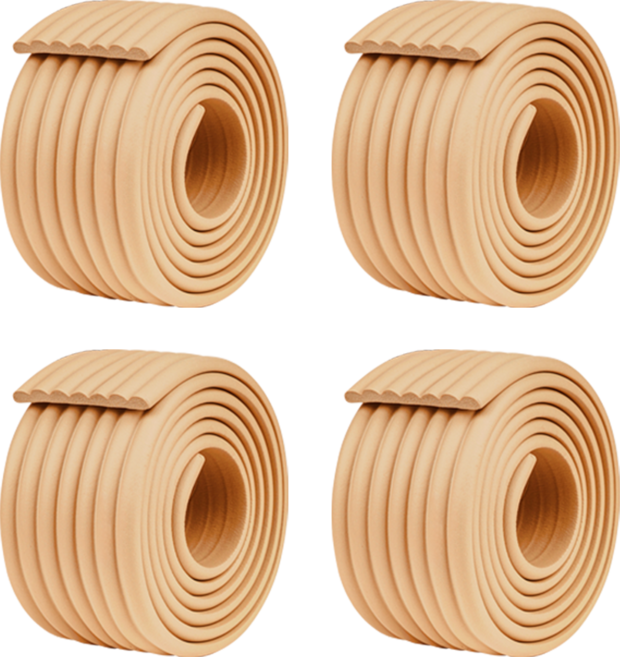 아가드 W형 모서리 보호대, 카페라떼, 4개