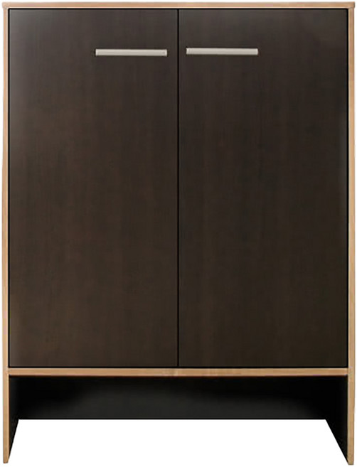 HOPMA 合馬家具 日式雙門四層鞋櫃 C-H2080BK-R2 818 x 604 x 301mm 15kg, 黑胡桃, 4層