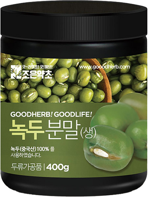 조은약초 녹두 분말 생, 1개, 400g