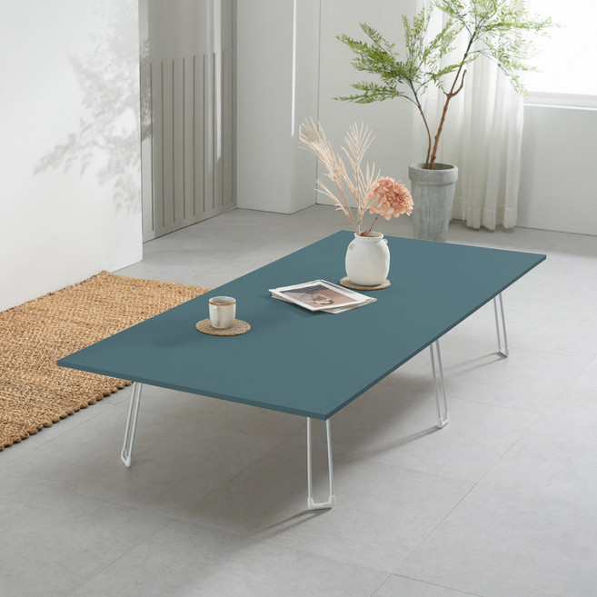 스토리퍼니쳐 국내생산 LPM 비스포크 접이식 테이블 1800x800 고객직접설치, 터키쉬그린