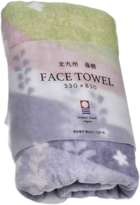 imabari towel 今治毛巾 83 x 33cm, 紫藤格紋, 1條