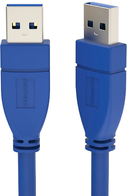 POLYWELL 寶利威爾 USB3.0 Type-A 公對公 高速傳輸線 3A 5Gbps PW15-W45-S020, 2m, 藍色, 1條