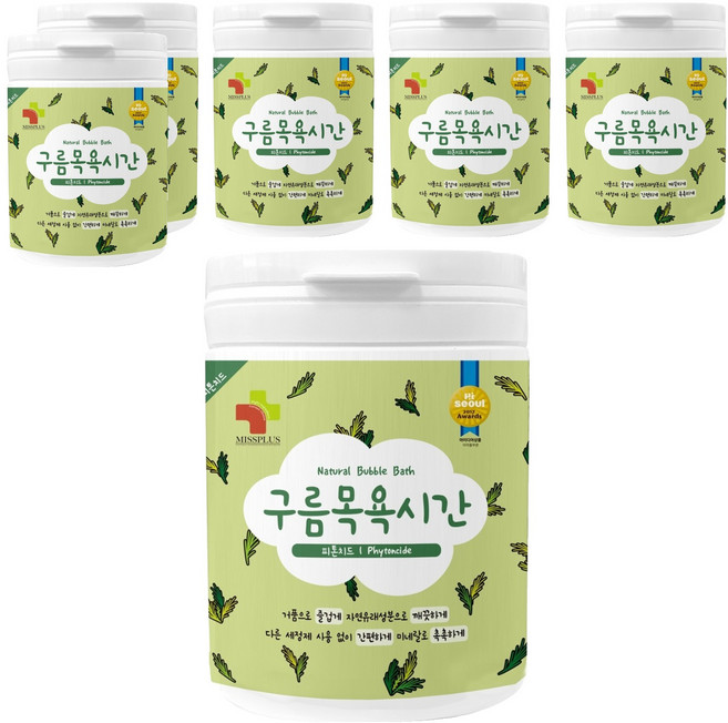 구름목욕시간 피톤치드 입욕파우더 대팩, 500g, 6개