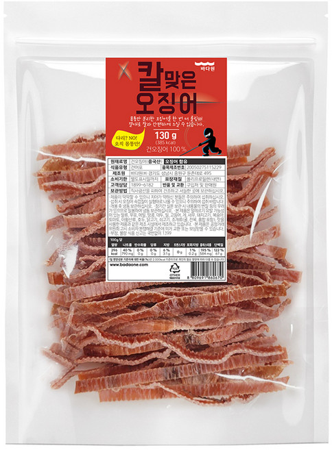 Badaone 被刀切的魷魚, 130g, 1個