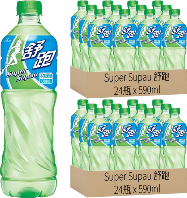 Super Supau 舒跑 運動飲料, 590ml, 48瓶
