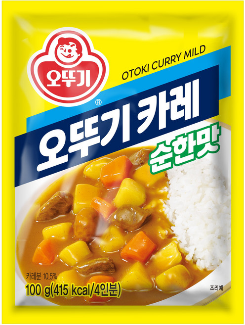 오뚜기 카레 순한맛, 100g, 1개