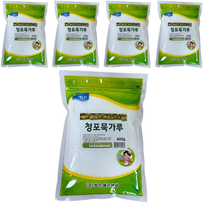 청은에프엔비 청포묵가루, 400g, 5개