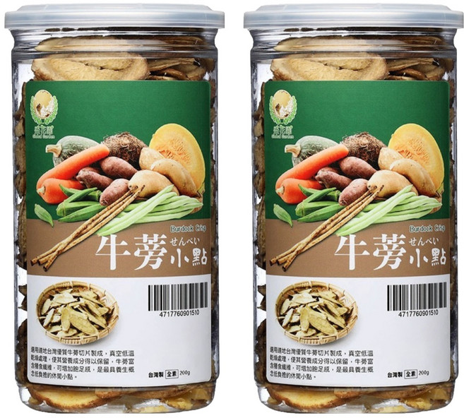 Global Garden 盛花園 牛蒡脆片小點, 200g, 2罐