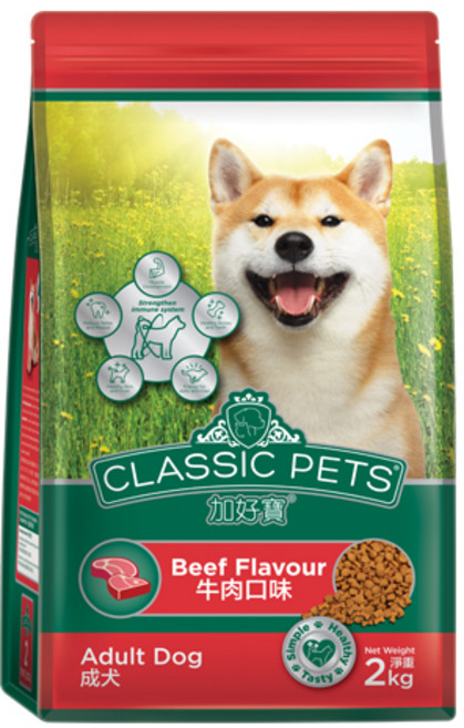 클래식펫츠 어덜트 강아지 클래식 건식사료, 소, 2kg, 1개