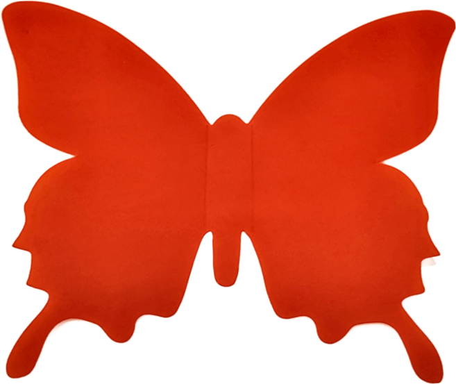 iINDOORS 英倫家居 3D迷人蝴蝶 200g 12個, 紅色