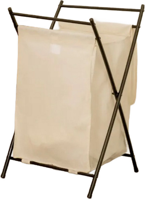 ikloo 宜酷屋 台製大容量髒衣收納籃 置物籃 1.62kg, 米色