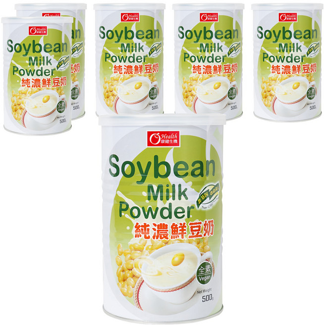 康健生機 純濃鮮豆奶, 500g, 6罐