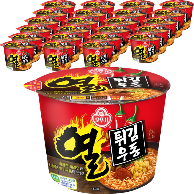 오뚜기 열튀김우동 100g, 24개